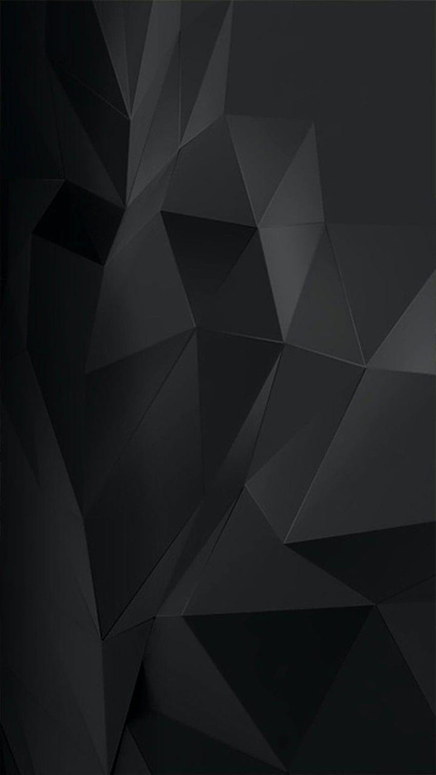 Telefono scuro geometrico, nero grigio geometrico Sfondo del telefono HD