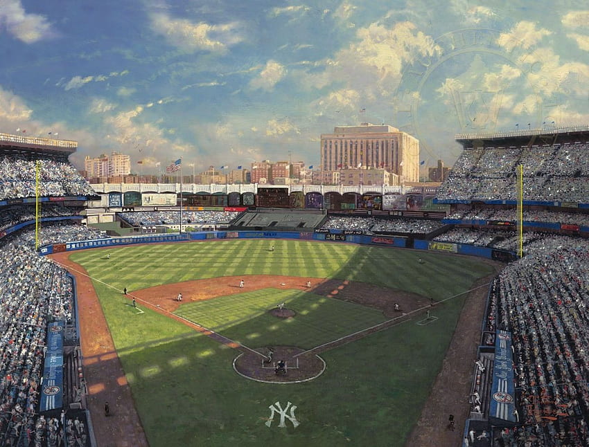 Yankee Stadium™ – Limited Edition Canvas. Thomas Kinkade Studios, Old Yankee Stadium HD wallpaper