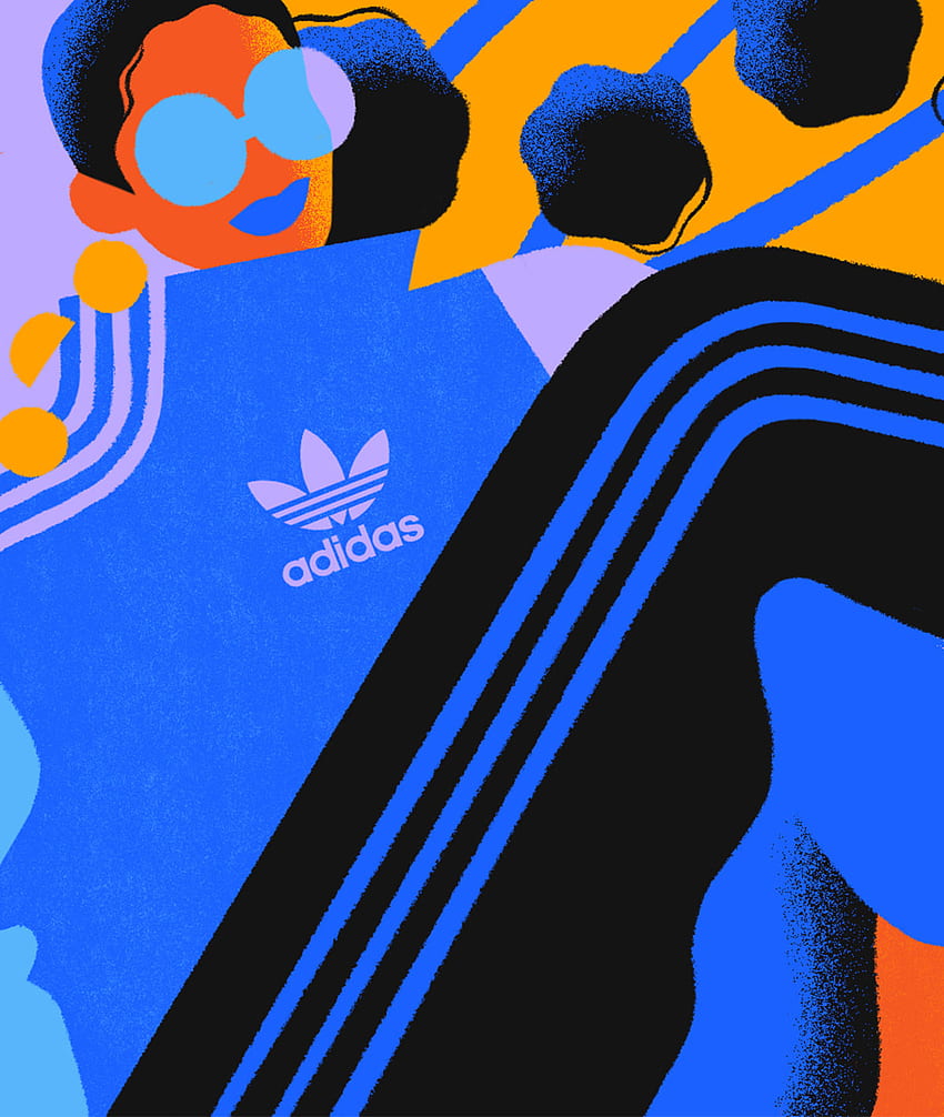 adidas and Background for Your Virtual Calls, Purple Adidas HD phone wallpaper