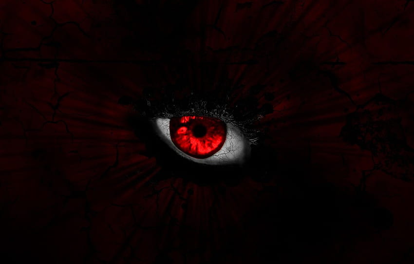 look, red, eyes, blood, dark, evil HD wallpaper