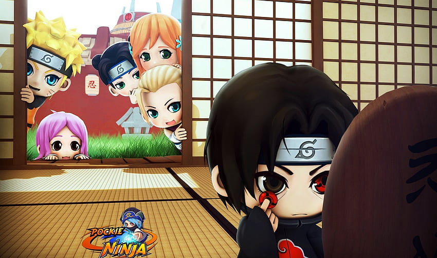 Pockie Ninja Itachi, Chibi, Pockie Ninja, Anime, Naruto, Itachi Uchiha HD wallpaper