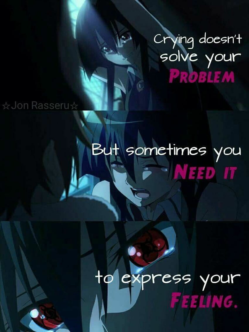 Anime quote sad HD wallpapers | Pxfuel