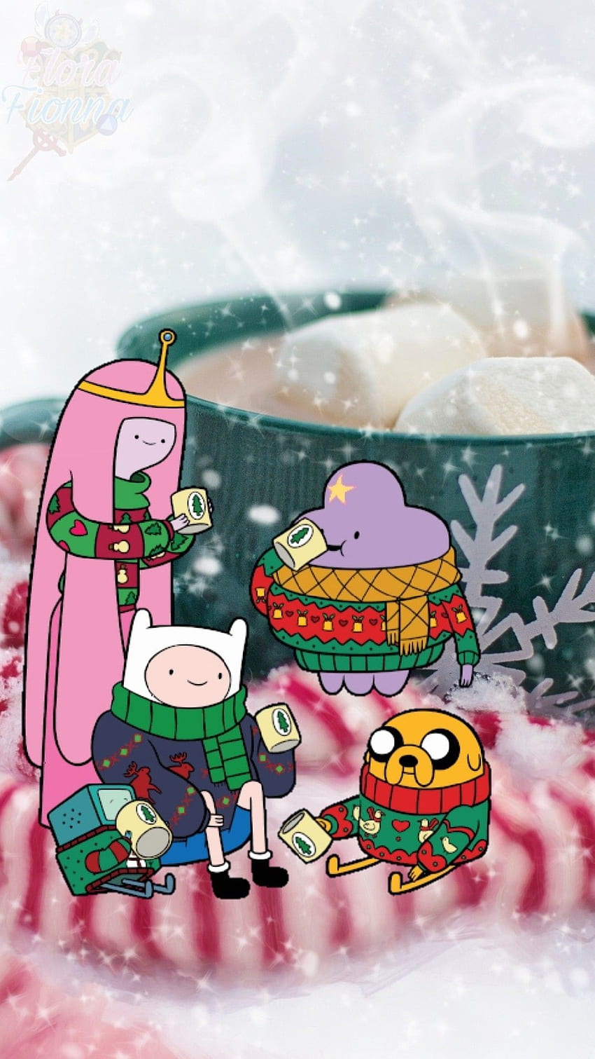 Christmas cartoons, Cartoon, Finn and Jake Christmas HD phone wallpaper