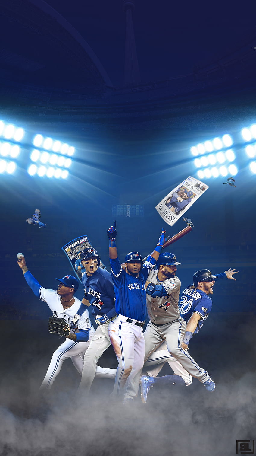 Toronto Blue Jays, Vladimir Guerrero Jr wallpaper ponsel HD