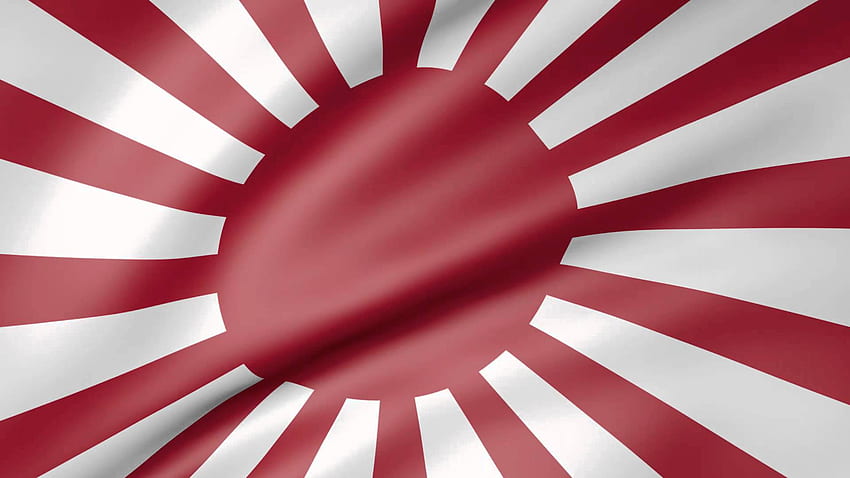 Gif da bandeira do Japão de alta tecnologia YouTube animado imperial, bandeira de guerra japonesa papel de parede HD
