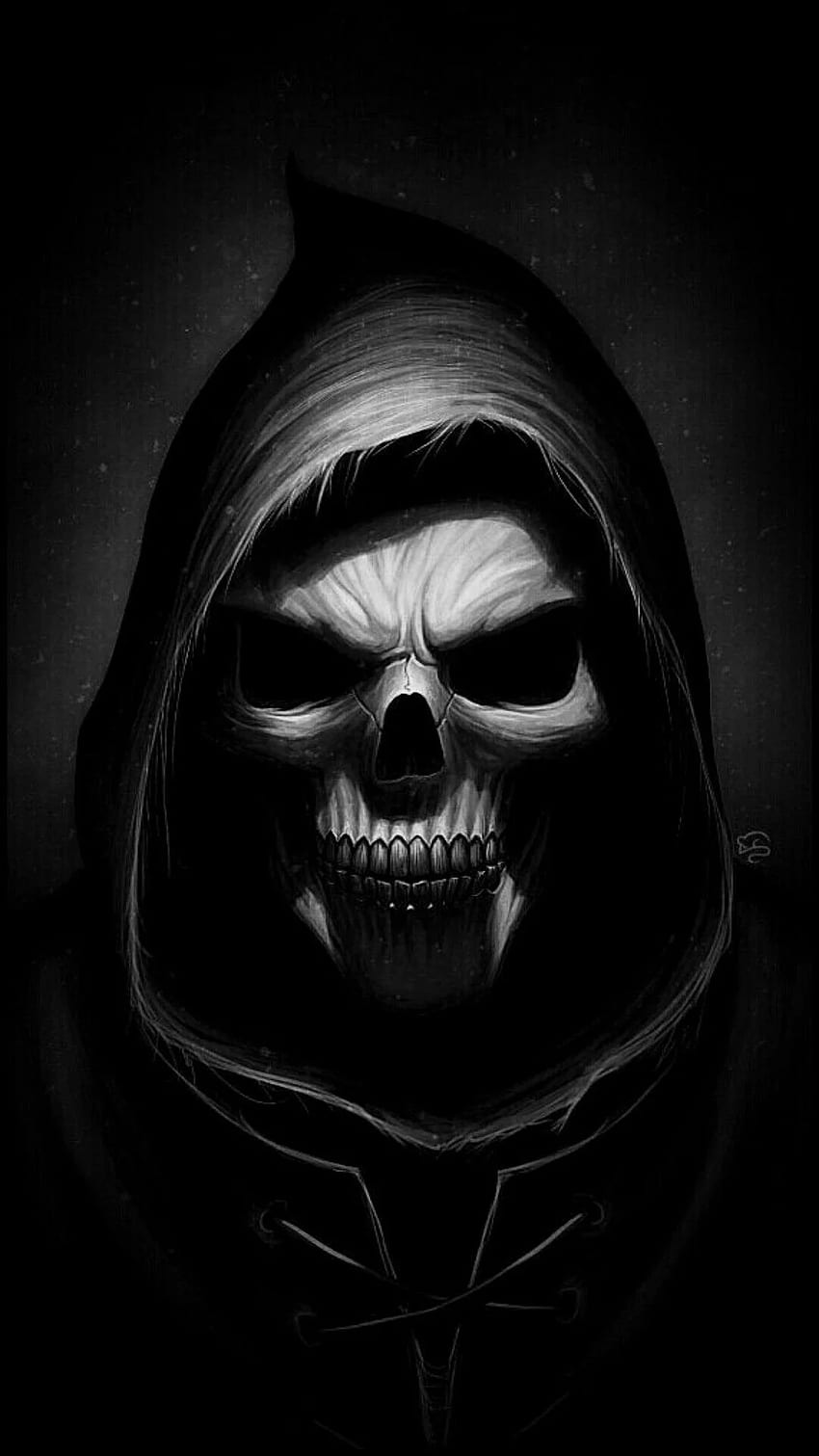 Android Scary Skull, Scary Evil Skull HD phone wallpaper