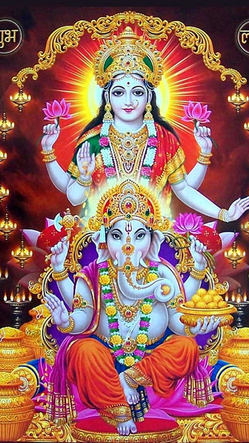 Lakshmi Ganesh, Hindu Lord HD phone wallpaper