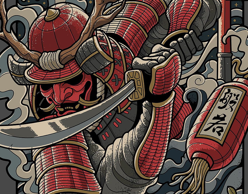 Samurai Oni Demon (Sayfa 1), Devil Samurai HD duvar kağıdı