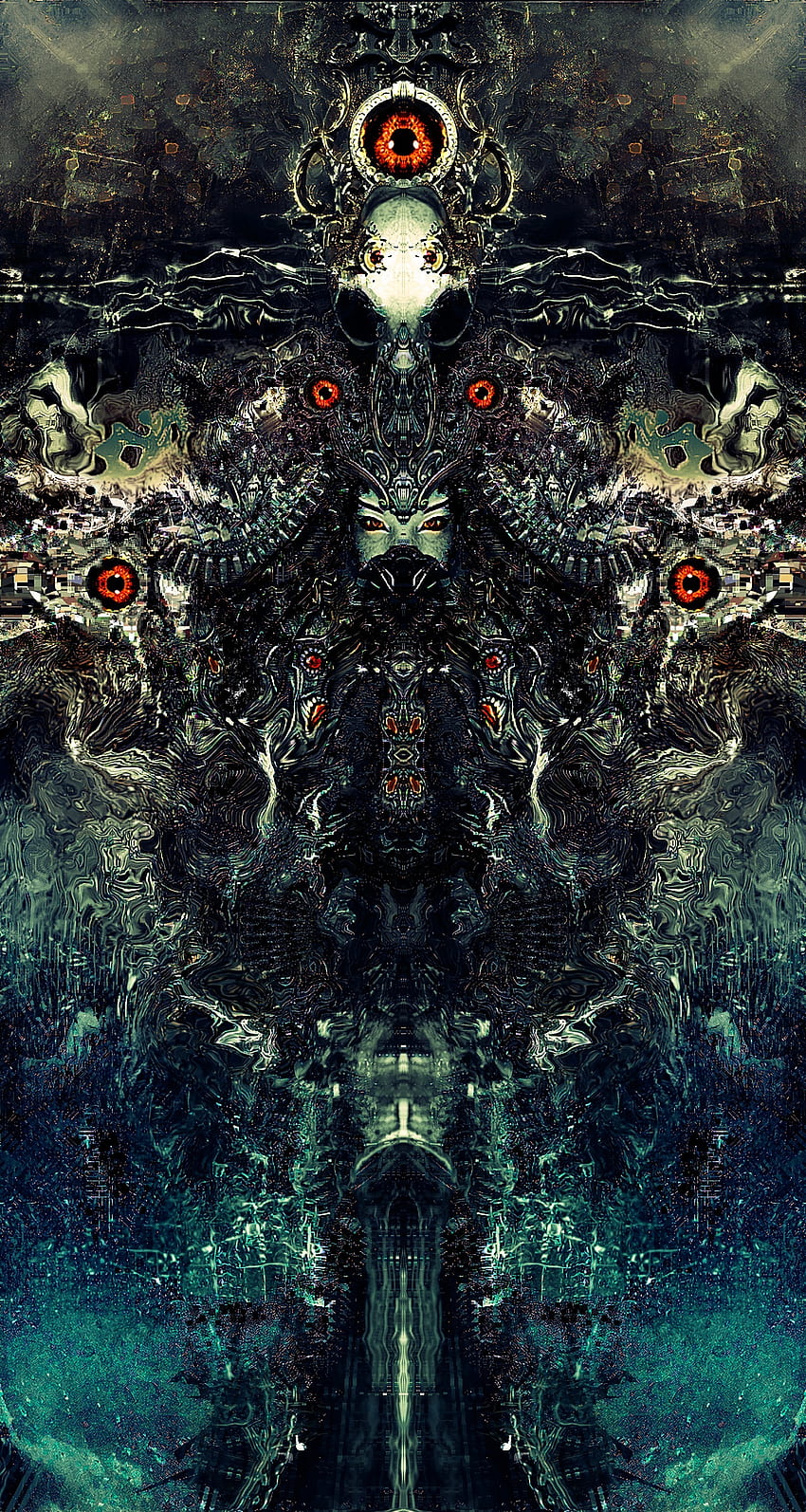 Art, Mask, Skeleton, Totem, Magical HD phone wallpaper