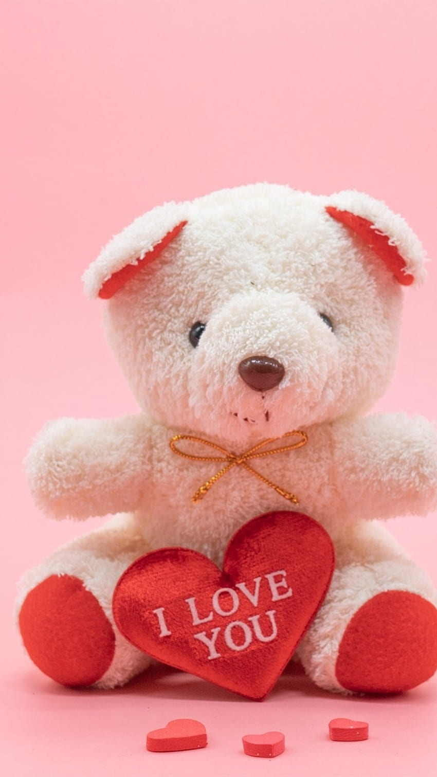 Wallpaper Teddy bear, toy, rope, love heart, black and white style  5120x2880 UHD 5K Picture, Image