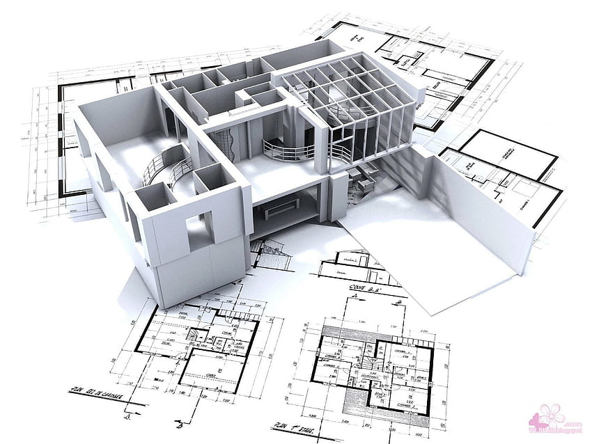 Autocad - Building Plan, on Jakpost HD wallpaper
