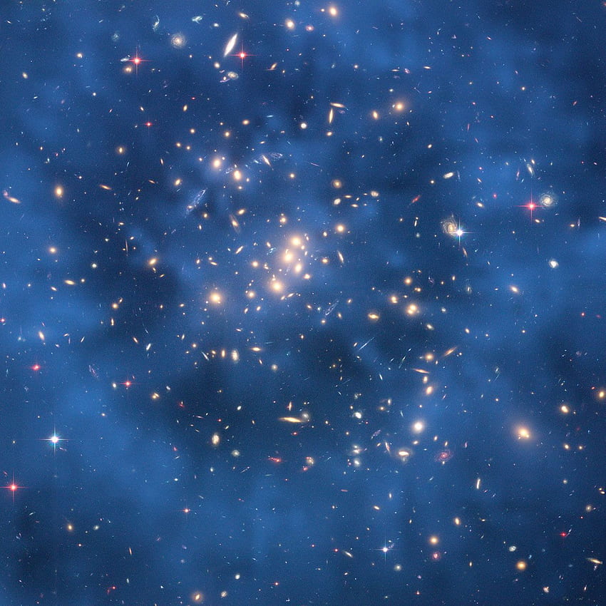 Dark matter ring in galaxy cluster Cl 0024 17 ZwCl 0024 1652 HD phone wallpaper