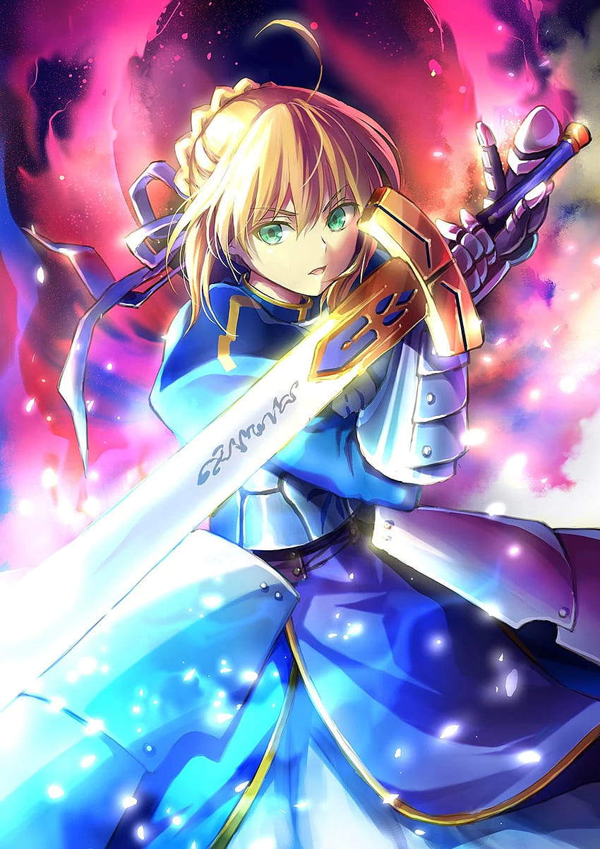 Saber (Fate Stay Night) Anime Ponsel wallpaper ponsel HD