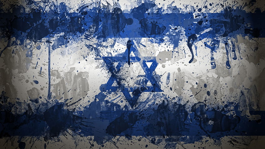 이스라엘 국기 예술. 창의력은 살아있다 HD 월페이퍼