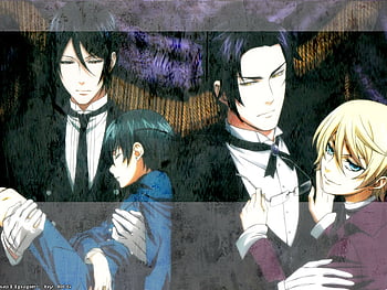 Ciel and Sebastian, ciel, sebastian, anime, black butler HD wallpaper ...