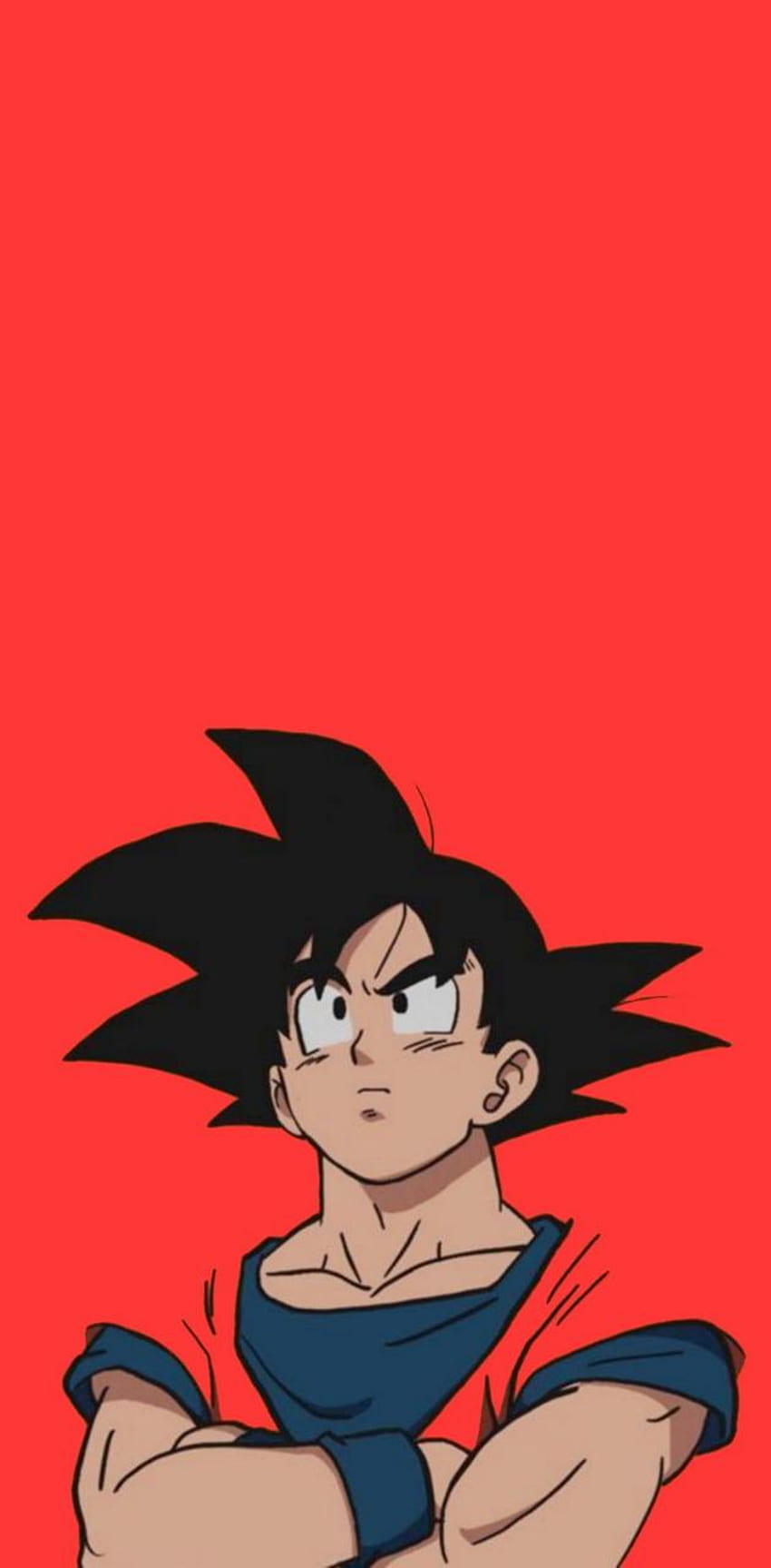 Goku rojo, estética de Dragon Ball Z fondo de pantalla del teléfono