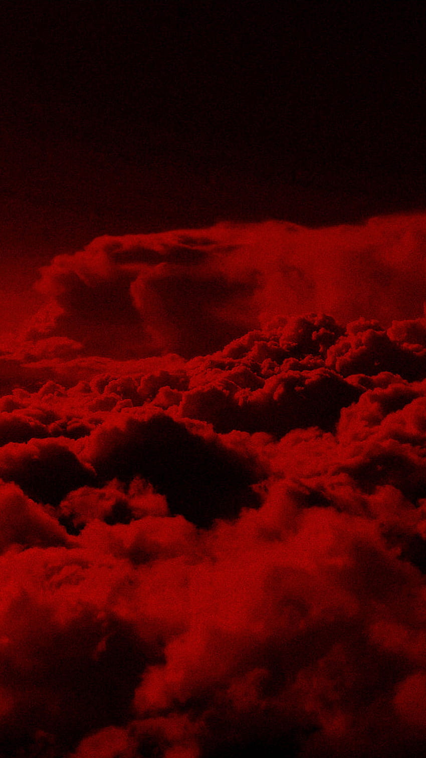 Roter Himmel im Jahr 2020. Dunkelrot, Rot und Schwarz, dunkelroter Hintergrund, Anime Red Sky HD-Handy-Hintergrundbild