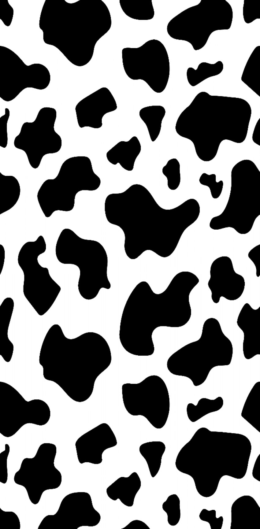 vaca preta e branca Papel de parede de celular HD