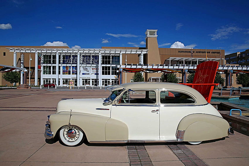 1948-Chevrolet-Fleetmaster, muszka, białe ściany, klasyczny, GM Tapeta HD