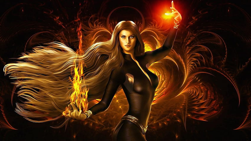 Fire Woman Hd Wallpaper Pxfuel