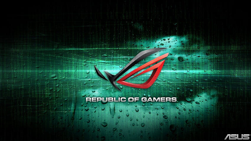 รหัสพื้นหลังของสาธารณรัฐเกมเมอร์ที่ดีที่สุด - Asus Republic Of Gamer, Green Gamer วอลล์เปเปอร์ HD