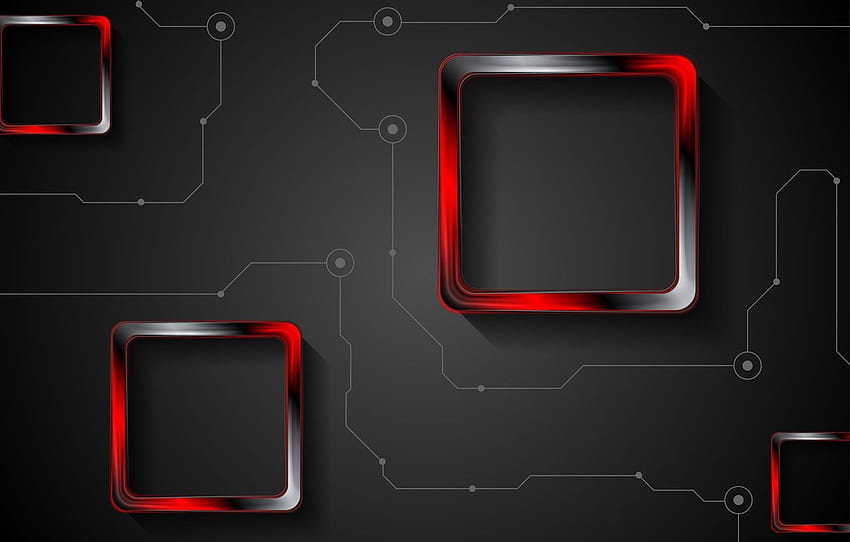 line, abstraction, texture, squares, abstract, red HD wallpaper