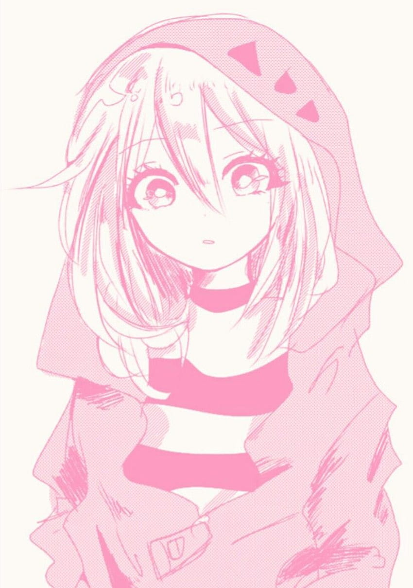 Pink aesthetic anime, Cute Pink Anime Girl HD phone wallpaper