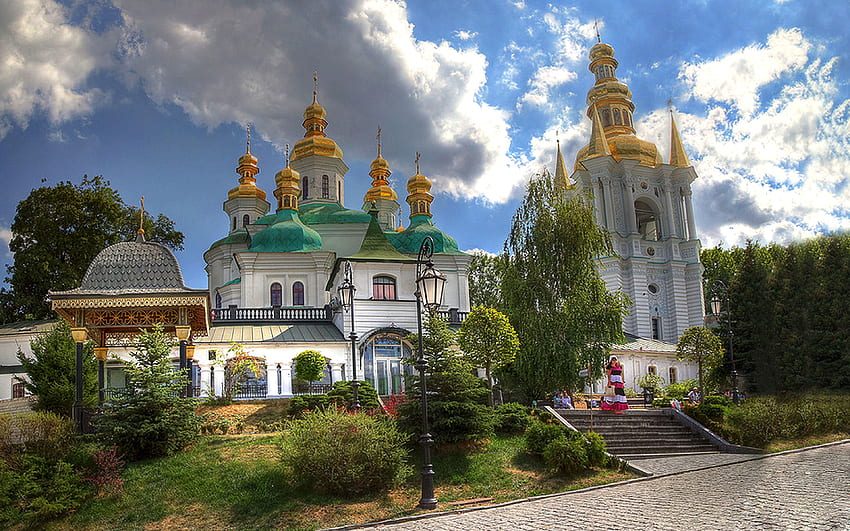 Kiev Pechersk Lavra Monastery Kiev Ukraine 29106 HD wallpaper