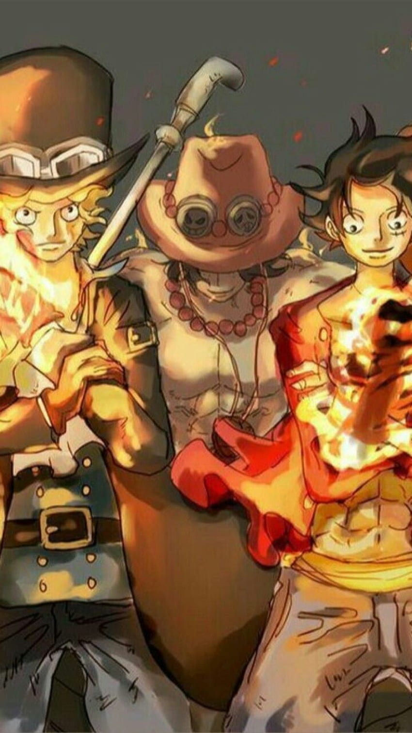 Irmãos ASL. One Piece Ace, Sabo One Piece, One Piece Anime Papel de ...