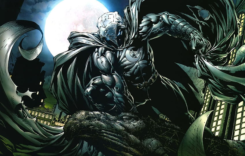 comics, Marvel, comics, Marvel Comics, Mark Spector, Moon Knight, Honshu, Moon Knight for , section фантастика, Marc Spector HD wallpaper