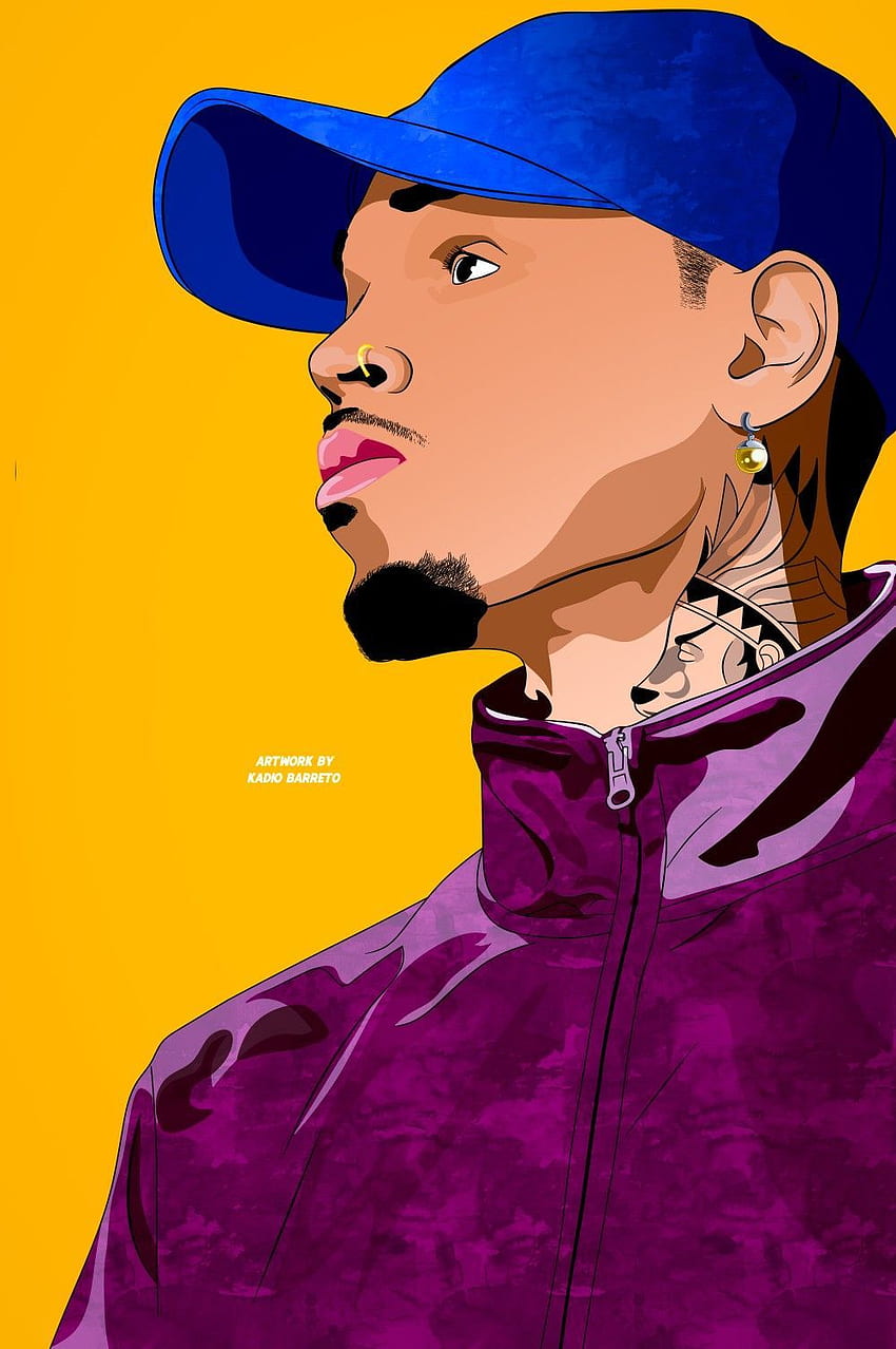 Chris Brown Dessin / Illustration. Chris Brown art, Chris Brown 2020 Fond d'écran de téléphone HD