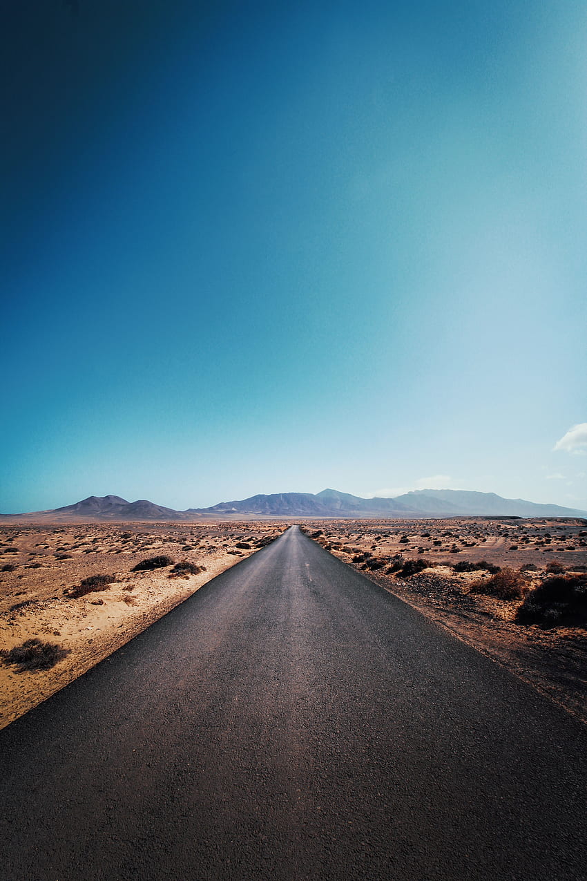 Naturaleza, Montañas, Desierto, Carretera, Asfalto, Autopista fondo de pantalla del teléfono