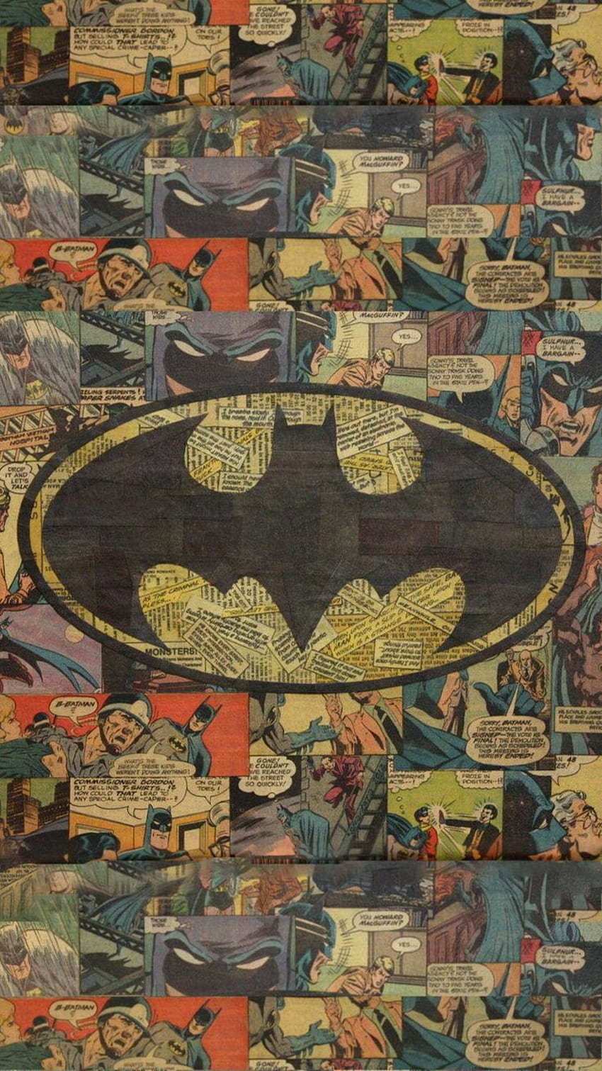Starodawny komiks o Batmanie, Retro Batman Tapeta na telefon HD