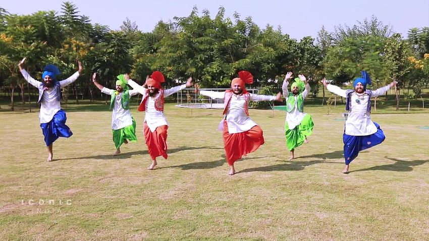 Bhangra: una de las danzas más enérgicas de la India, danza folclórica fondo de pantalla