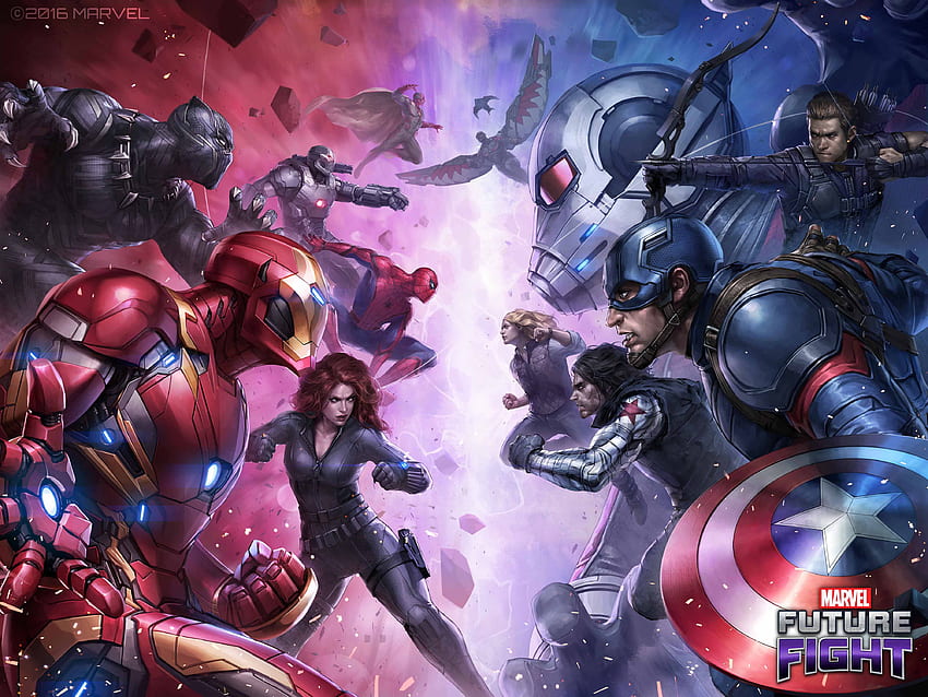 Marvel Future Fight İç Savaş. Gelecek Dövüş HD duvar kağıdı