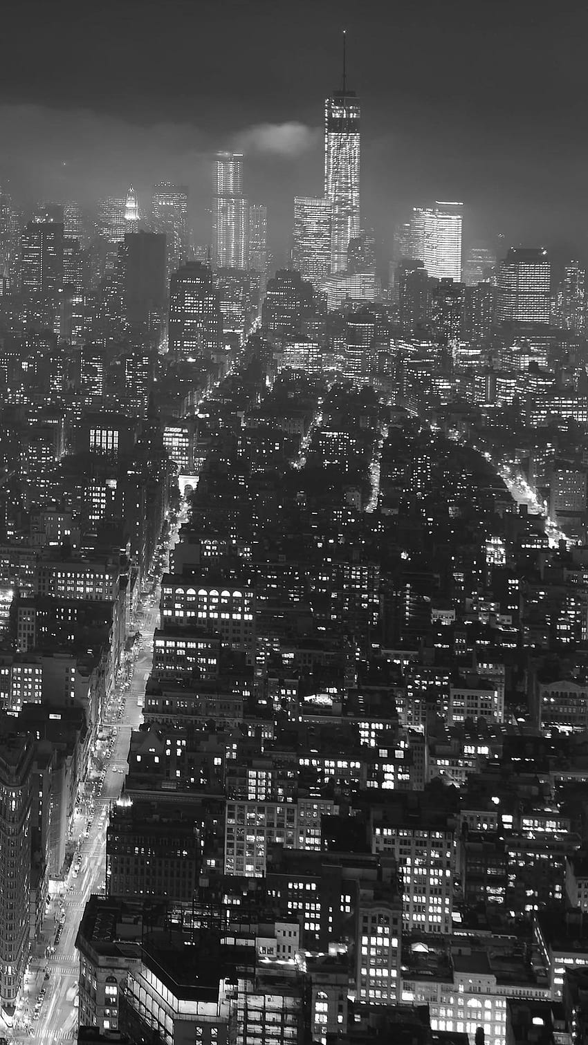 A I took last night in New York which turned into my .: i, New York Black White HD phone wallpaper