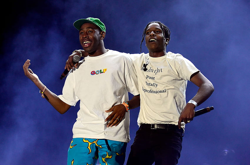 Tyler, the Creator y la hilarante transmisión en vivo de A$AP Rocky: Mira: Billboard, Asap Rocky y Tyler the Creator fondo de pantalla