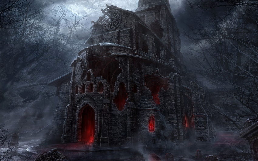 THE ORIGINAL HOUSE OF EVIL -FROM D3- by RXHMR. art, Scary Gothic HD wallpaper