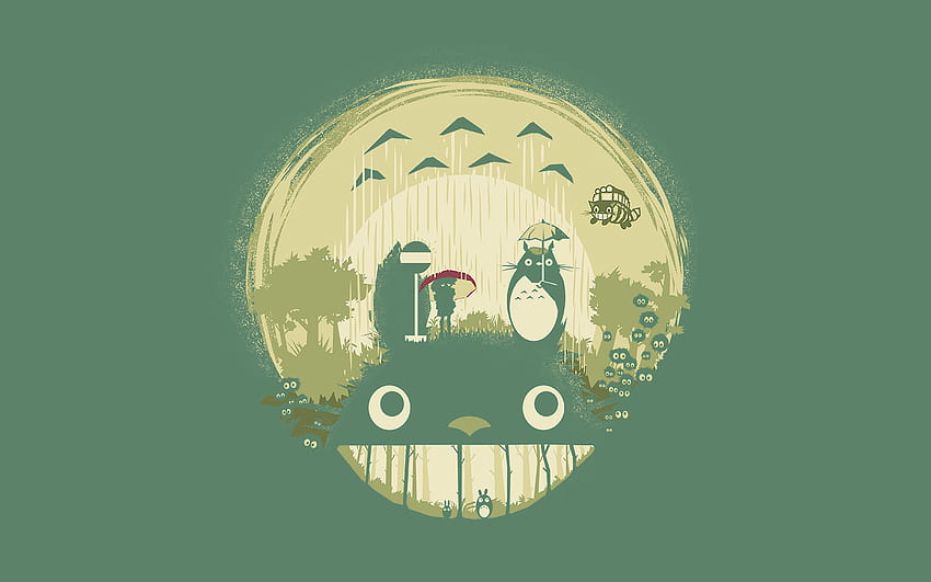 Tetanggaku Totoro. Animeeeee, Lucu Studio Ghibli Wallpaper HD