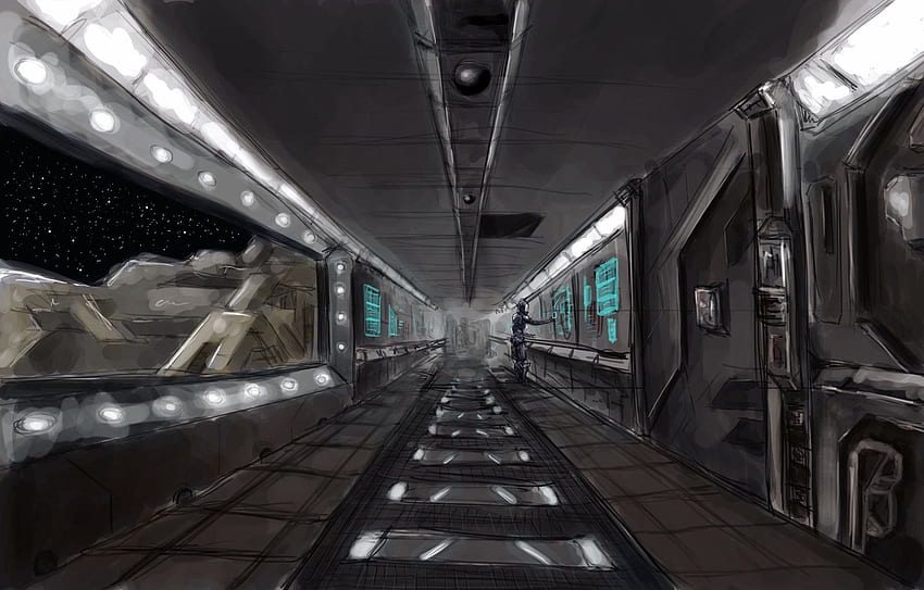 Futuristic spaceship interior HD wallpapers | Pxfuel