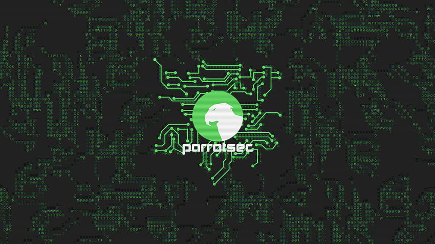 Logo ParrotSec e comunità Parrot off topic, sistema operativo Parrot Sfondo HD