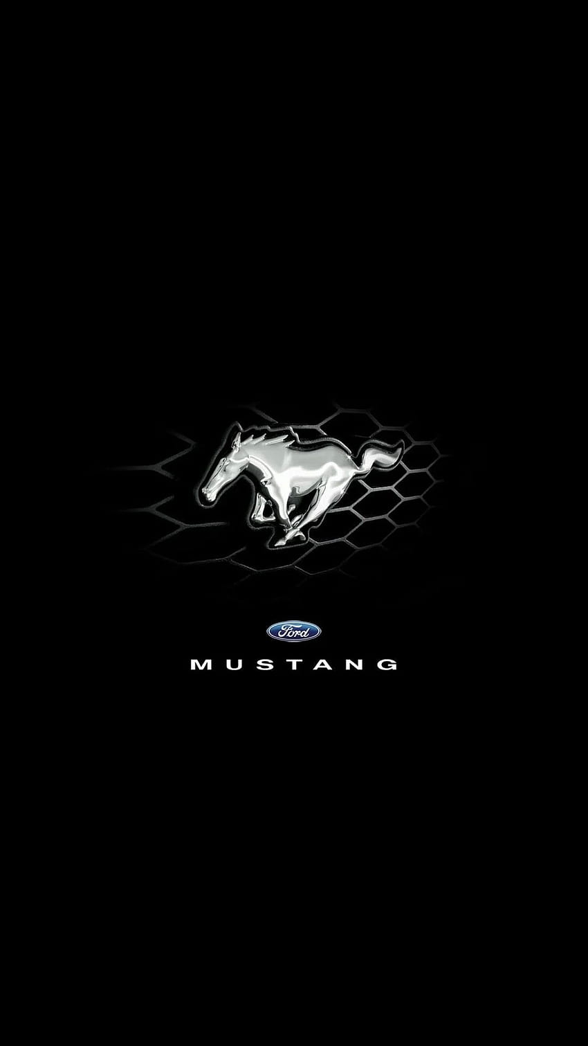 Лого на Mustang, лого на Cobra HD тапет за телефон