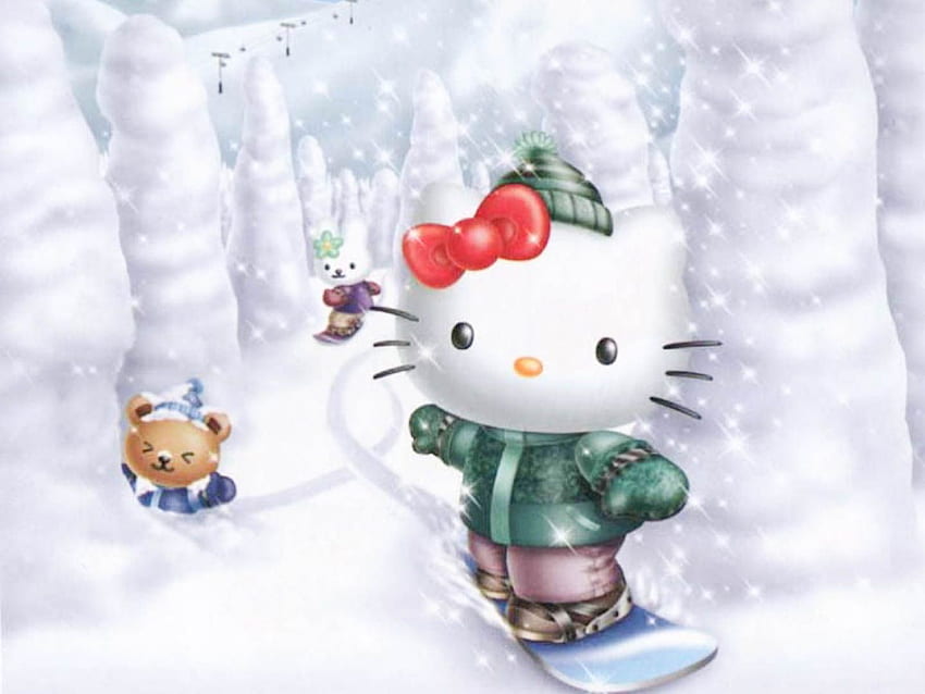 Hello Kitty Anime Beautiful In High Definition, Hello Kitty Winter HD