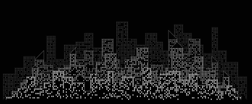Cielo notturno astratto della città futuristica con il fondo di vettore degli edifici moderni. 2839353 Arte vettoriale a Vecteezy, paesaggio urbano futuristico astratto Sfondo HD