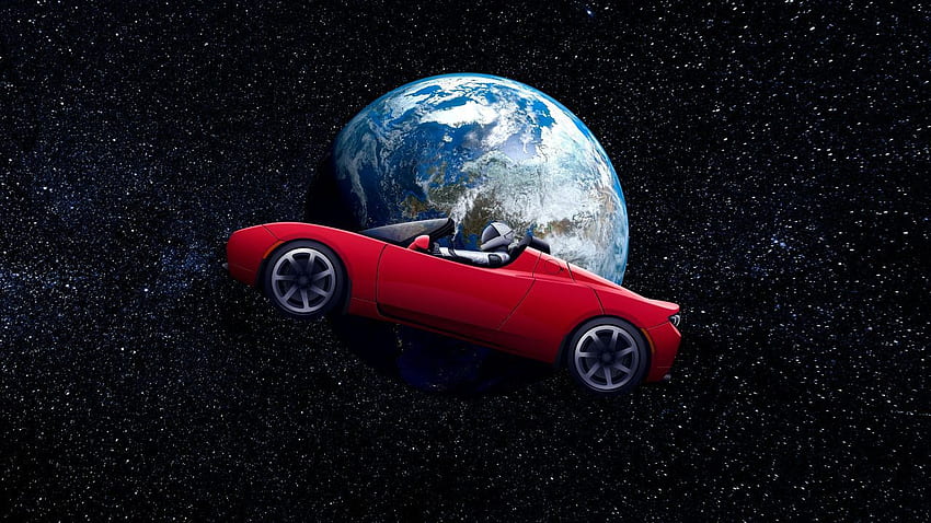 Tesla Roadster, Astronaut, Earth, Orbit, Space, , Creative Graphics / Editor's Picks,. for iPhone, Android, Mobile and, 2020 Tesla Roadster HD wallpaper