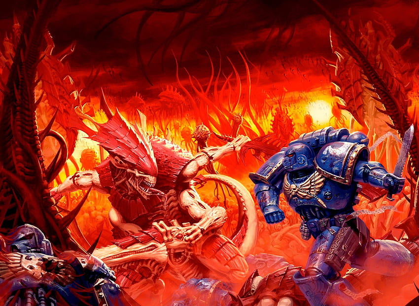 40 хиляди. Warhammer 40k tyranids, Warhammer art, Warhammer HD тапет