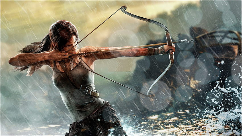 Rise Of The Tomb Raider Is Cool, Compound Bow Arrow HD wallpaper