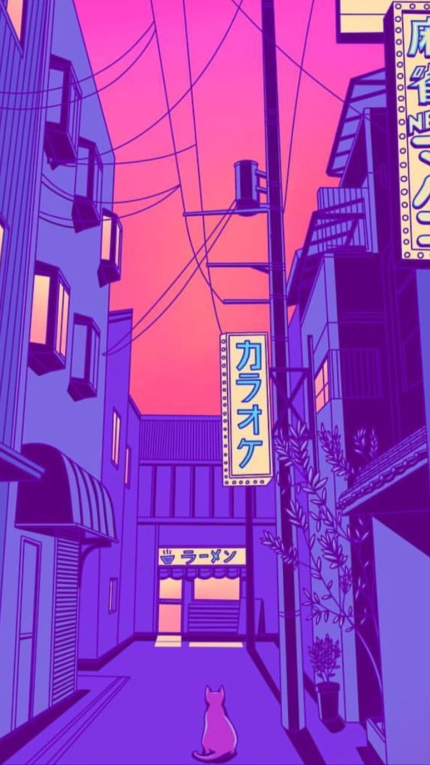 Purple Tokyo Wallpapers  Top Free Purple Tokyo Backgrounds   WallpaperAccess