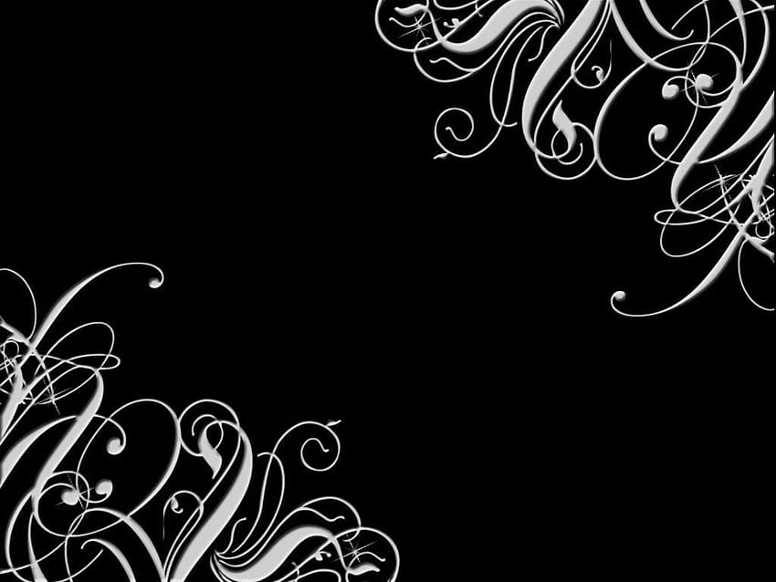 Black And White Background, Black and White Swirl HD wallpaper