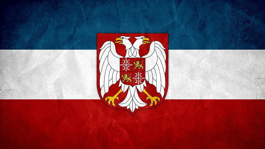 Serbien & Montenegro (mit Wappen). Serbische Flagge, Montenegro HD-Hintergrundbild